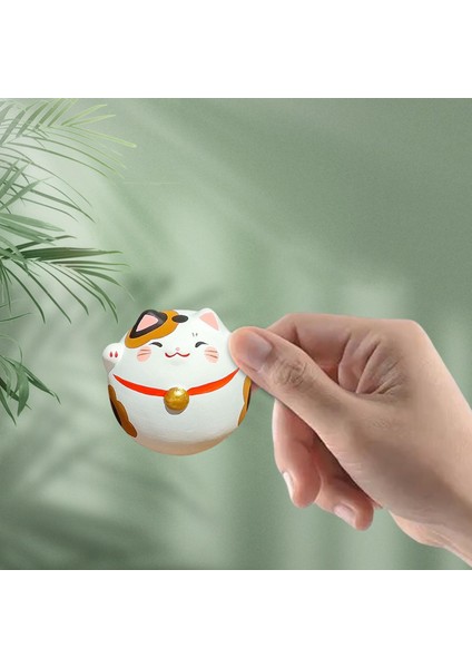 Seramik Kedi Heykeli Figürler Oturma Odası Ev Kitaplık Mini Tumbler (Yurt Dışından) fiyatları