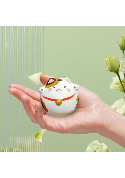 Seramik Kedi Heykeli Figürler Oturma Odası Ev Kitaplık Mini Tumbler (Yurt Dışından) modelleri