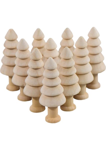 10X Dıy Boyama Bitmemiş Ahşap Kitaplık Oturma Odası Için .5cmx6.3cm (Yurt Dışından)
