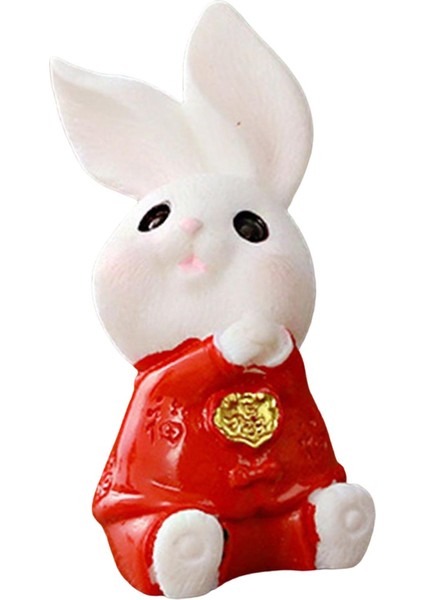 Yaratıcı Tavşan Heykeli Peyzaj Masaüstü Süs Hayvan Modeli Küçük Tavşan 4cmx1.9cm (Yurt Dışından) fırsatları