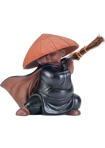 Küçük Keşiş Heykeli Mini Çay Pet Heykel Üstü Yemek Odası Çay Odası Için (Yurt Dışından)