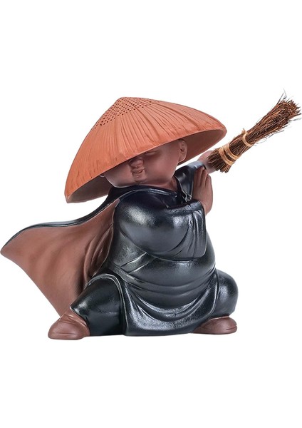 Küçük Keşiş Heykeli Mini Çay Pet Heykel Üstü Yemek Odası Çay Odası Için (Yurt Dışından) modelleri