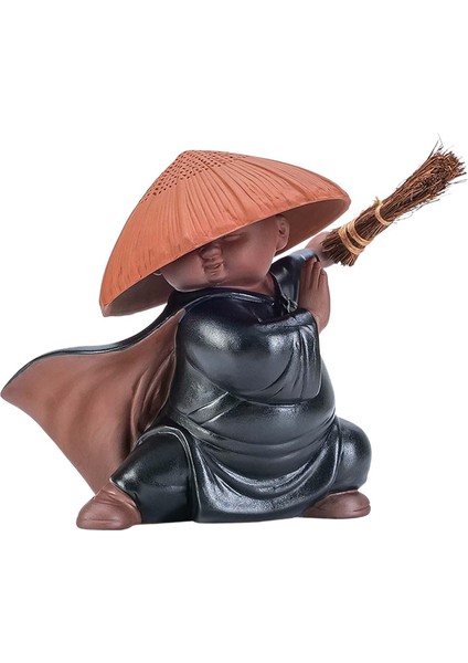 Küçük Keşiş Heykeli Mini Çay Pet Heykel Üstü Yemek Odası Çay Odası Için (Yurt Dışından) fırsatları