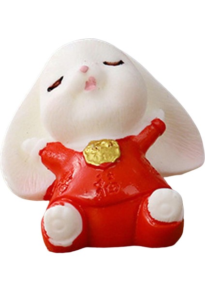 Yaratıcı Tavşan Heykeli Peyzaj Masaüstü Süs Hayvan Modeli Küçük Tavşan 2.3cmx2.9cm (Yurt Dışından) fiyatları