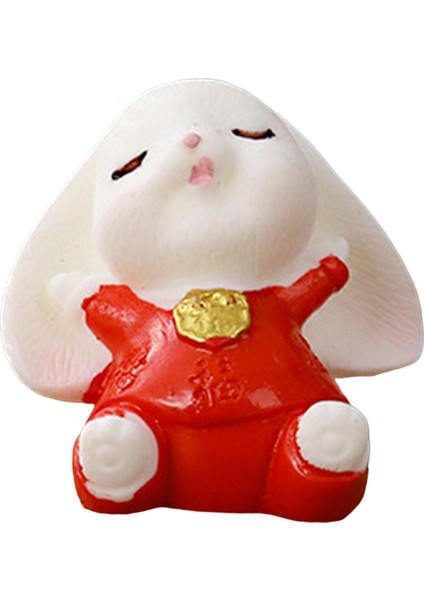 Yaratıcı Tavşan Heykeli Peyzaj Masaüstü Süs Hayvan Modeli Küçük Tavşan 2.3cmx2.9cm (Yurt Dışından) indirimleri