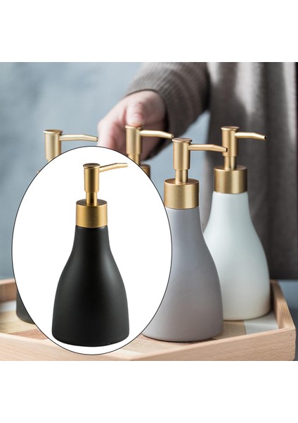 Essential Black Için Pompalı Doldurulabilir Boş Şişe ile 280ML El Dispenseri Şişesi (Yurt Dışından) modelleri