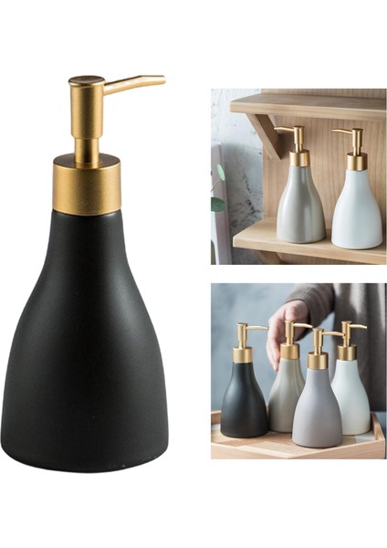 Essential Black Için Pompalı Doldurulabilir Boş Şişe ile 280ML El Dispenseri Şişesi (Yurt Dışından) indirimleri