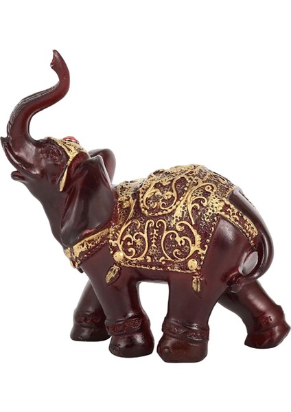 Retro Fil Heykeli Heykel Servet Heykelcik El Sanatları Ofis Iyi Şanslı 10CMX10CMX5CM (Yurt Dışından)