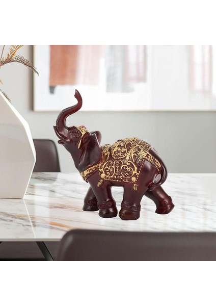 Retro Fil Heykeli Heykel Servet Heykelcik El Sanatları Ofis Iyi Şanslı 10CMX10CMX5CM (Yurt Dışından) indirimleri