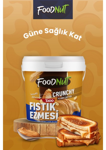 %100 Şekersiz Sporcu Dostu Fıstık Ezmesi 2 Li %100 Şekersiz Yer Fıstığı Ezmesi 2 kg