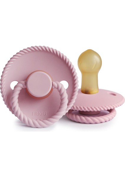 Frıgg Rope Kauçuk Emzik - Baby Pink 0-6 Ay