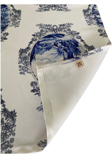 Blue Blanc Desenli Runner 44X145