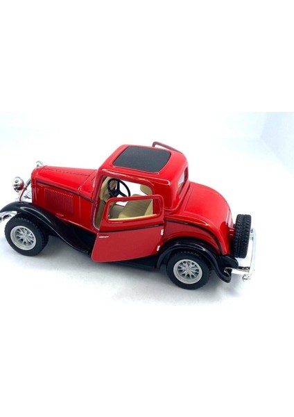 1932 Ford 3-Window Coupe - Çek Bırak 5inch. Lisanslı Model Araba, Oyuncak Araba 1:34