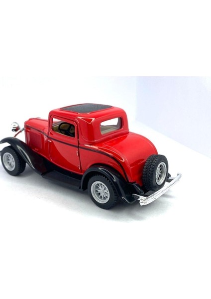 1932 Ford 3-Window Coupe - Çek Bırak 5inch. Lisanslı Model Araba, Oyuncak Araba 1:34