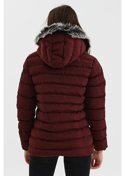 Kadın Bordo Kısa Mont indirimleri