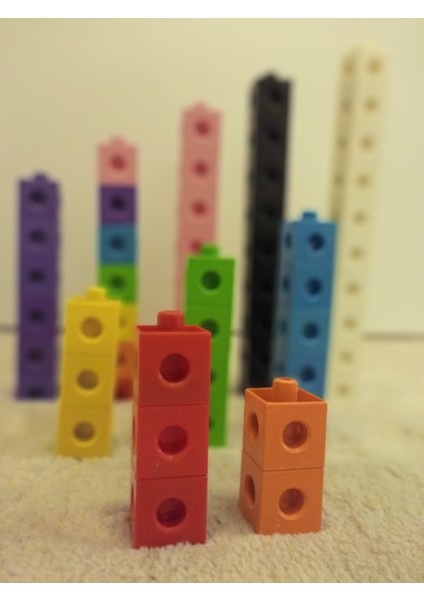 Numberblocks Matematik Eğitici Geçmeli Birim Küpler Bloklar