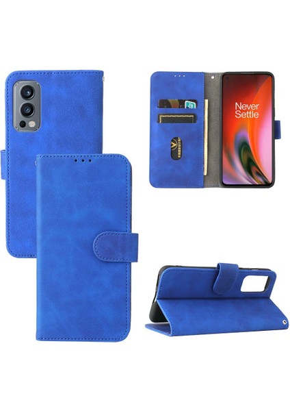 Oneplus Nord 2 Kart Ekleme Deri Için Kılıf Folio Flip Case Tam (Yurt Dışından)