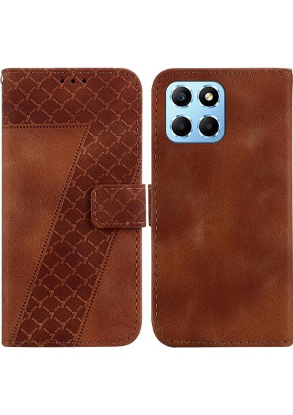 Onur X8 5g Flip Folio Kapak Için Kılıf Cüzdan Kart Yuvası Fonksiyonu Kabartmalı (Yurt Dışından)