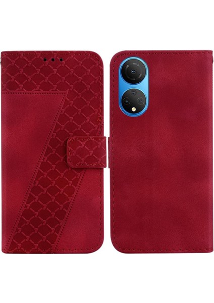 Onur X7 Kart Yuvası Fonksiyonu Için Kılıf Cüzdan Kabartmalı Desen Flip Folio Pu (Yurt Dışından)