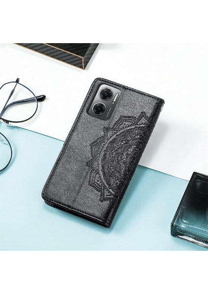 Redmi Için Kılıf 10 5g Basit Iş Zarif Desen Kapak Çevirin Deri (Yurt Dışından) modelleri