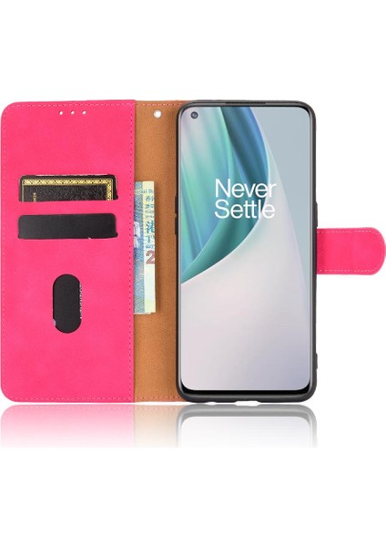 Oneplus Nord N10 Koruyucu Kapak Kartı Ekleme Deri Folyo Için Kılıf (Yurt Dışından)