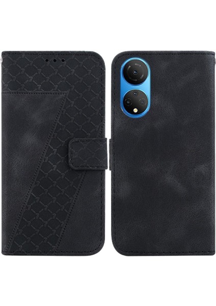 Onur X7 Kart Yuvası Fonksiyonu Için Kılıf Cüzdan Kabartmalı Desen Flip Folio Pu (Yurt Dışından)