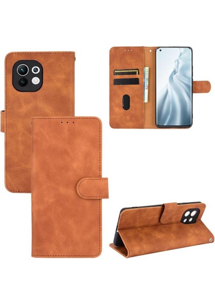 Kart Tutucu Kickstand Koruyucu Kapak ile Xiaomi 11 Için Kılıf Tam (Yurt Dışından)