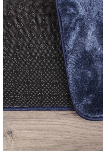 Relax Lacivert 80X150 + 50X80 cm Büyük Ebat 2'li Banyo Halısı Paspası Seti Kaymaz Klozet Takımı fırsatları