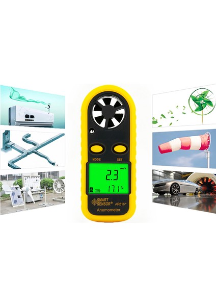 Ar 816 Rüzgar Hızı ve Sıcaklık Ölçer Anemometre