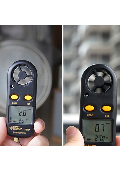 Ar 816 Rüzgar Hızı ve Sıcaklık Ölçer Anemometre