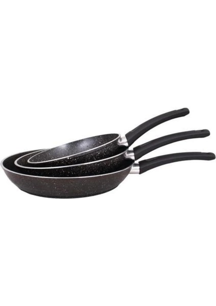 Mehtap 3'lü Granit Tava Seti 18-22-26CM