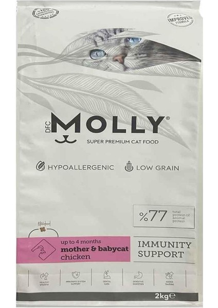 Mother&babycat Hipoalerjenik Düşük Tahıllı Tavuklu Yavru Kedi Maması 2 kg