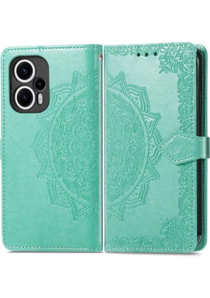 Xiaomi Poco F5 Flip Kapak Basit Iş Zarif Desen Kılıf (Yurt Dışından)