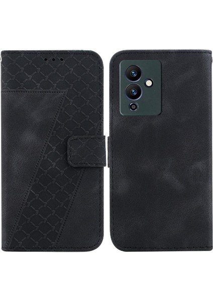 Infinix Not 12 5g Kabartmalı Desen Flip Folio Kapak Kartı Için Telefon Kılıfı (Yurt Dışından)