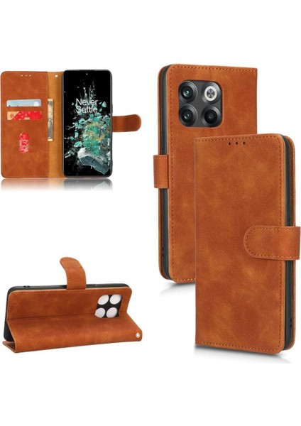 Oneplus 10T 5g Için Kılıf Deri Folio Flip Case Koruyucu Kapak Tam (Yurt Dışından)