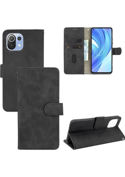 Kart Tutucu Kickstand Kart ile Xiaomi 11 Lite Koruyucu Kapak Için Kılıf (Yurt Dışından)