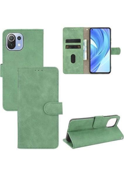 Kart Tutucu Kickstand Kart ile Xiaomi 11 Lite Koruyucu Kapak Için Kılıf (Yurt Dışından)