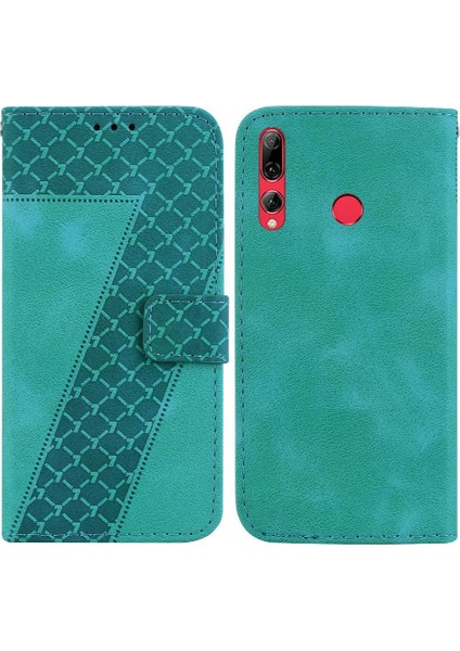 Huawei Y9 Başbakan 2019 Pu Deri Kabartmalı Desen Kart Yuvası Cüzdan (Yurt Dışından)