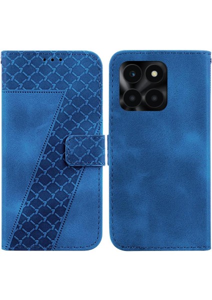 Honor X6A Kabartmalı Desen Cüzdan Pu Deri Flip Folio Kapak Için Kılıf (Yurt Dışından)
