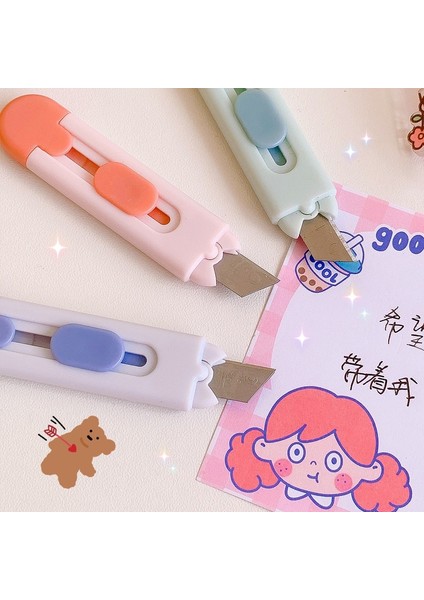 Yeşil Kemik Stili 1 Adet Mini Mektup Açacağı Maket Bıçağı Sevimli Geri Çekilebilir Kağıt Kesici Scrapbooking Araçları Okul Ofis Için Kırtasiye (Yurt Dışından) indirimleri