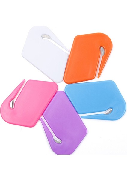 Rastgele Stil Plastik Mini Mektup Bıçağı Mektup Posta Zarf Açacağı Güvenlik Kağıdı Korumalı Kesici Bıçak Ofis Ekipmanları Kesme Malzemeleri (Yurt Dışından) fiyatları