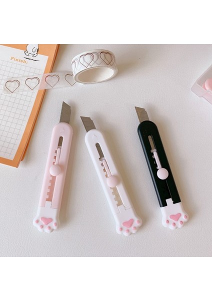 Pembe Tarzı Ute Girly Pembe Kedi Pençe Alaşım Mini Portalble Maket Bıçağı Kesici Mektup Zarf Açıcı Posta Bıçağı Okul Ofis Malzemeleri (Yurt Dışından) fiyatları