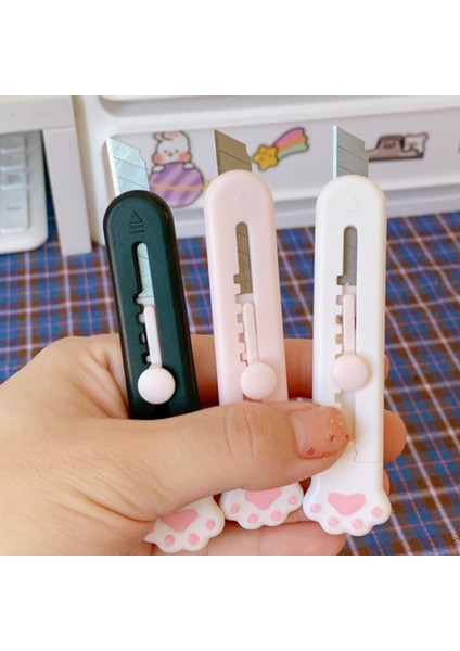 Pembe Tarzı Ute Girly Pembe Kedi Pençe Alaşım Mini Portalble Maket Bıçağı Kesici Mektup Zarf Açıcı Posta Bıçağı Okul Ofis Malzemeleri (Yurt Dışından) indirimleri