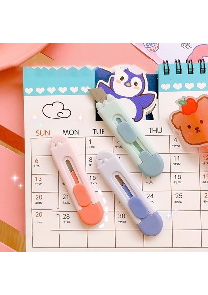 Pembe Tarzı 1 Adet Mini Mektup Açacağı Maket Bıçağı Sevimli Geri Çekilebilir Kağıt Kesici Scrapbooking Araçları Okul Ofis Için Kırtasiye (Yurt Dışından) fiyatları