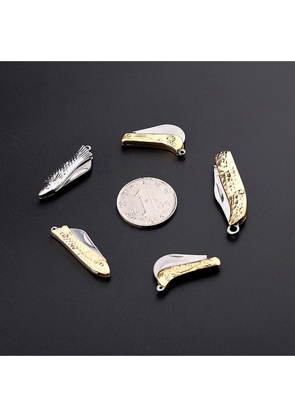 Orta Fıstık Tarzı Mektup Açacağı Kırtasiye Mini Katlanır Taşınabilir Maket Bıçağı Kağıt Kesici Nefis Küçük Balık Pirinç Paslanmaz Çelik Bıçak Ofis (Yurt Dışından) fırsatları