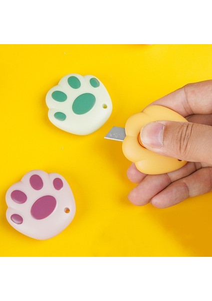 Rastgele Renk Stili Karikatür Sevimli Ayı Pençe Mini Maket Bıçağı Sarma Kutusu Kağıt Zarf Kesici Mektup Açacağı Öğrenci Kırtasiye Scrapbooking Araçları (Yurt Dışından)