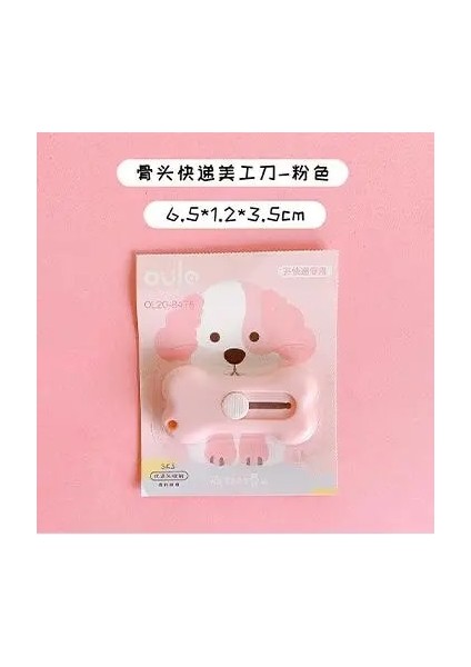 Pembe Kemik Tarzı 1 Adet Mini Mektup Açacağı Maket Bıçağı Sevimli Geri Çekilebilir Kağıt Kesici Scrapbooking Araçları Okul Ofis Için Kırtasiye (Yurt Dışından)