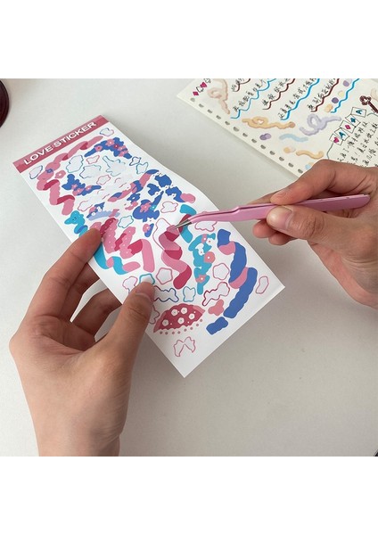 C Stili Milkjoy Şeker Renk 1 Adet Cımbız Günlük Sticker Pratik Taşınabilir Günlük Cımbız Okul Kırtasiye (Yurt Dışından) fırsatları