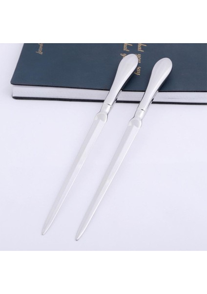 Nikel Tarzı Mektup Açıcı Hançer Defter Eğme 23CM Metal Bölünmüş Dosya Zarf Açıcı A4 Kağıt Kesici Ofis Okul Tedarik Kesme Bıçağı (Yurt Dışından) modelleri