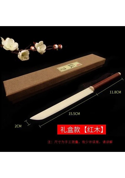 Redwood Kemik Bıçağı Stili Retro Mektup Açacağı Kılıç Pirinç Kağıdı Kesici Öküz Kemiği Bıçak Sandal Ağacı Altın Ipek Bambu Kesme Kağıdı Xuan Kağıt Posta Açacağı (Yurt Dışından)
